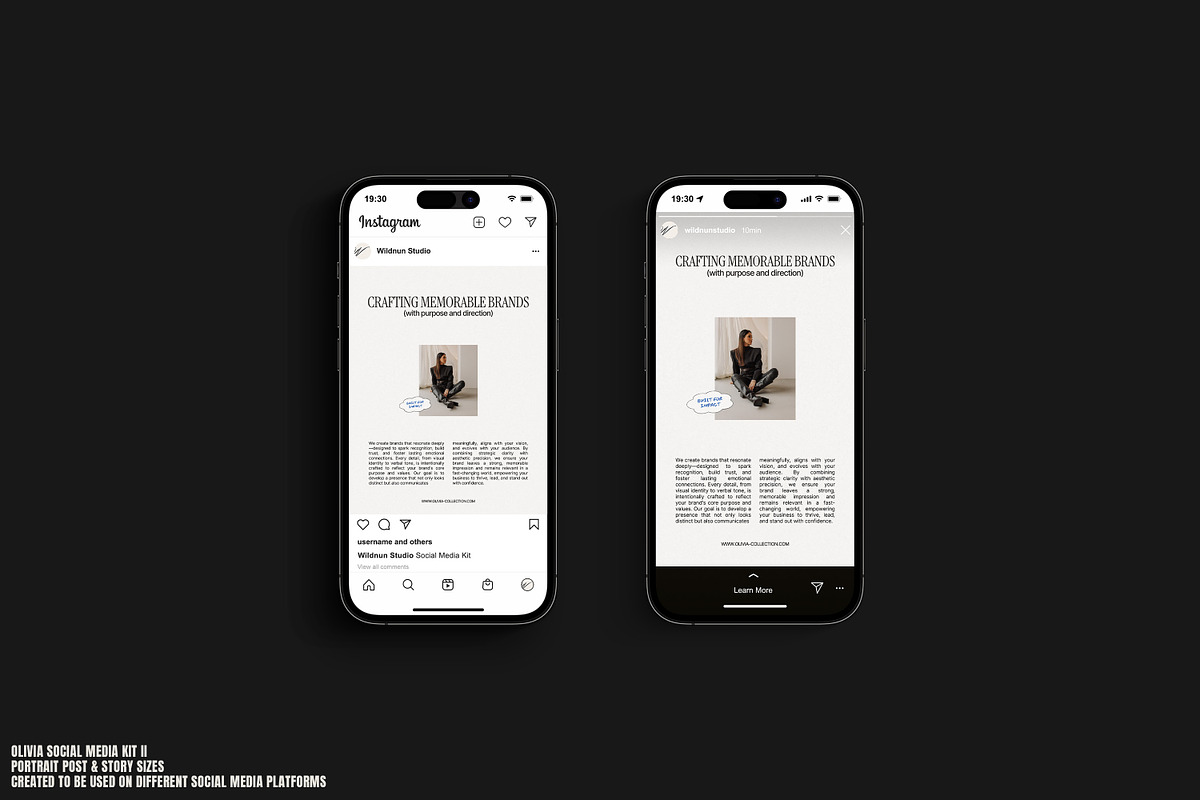 OLI / Social Media Kit (II), a Social Media Template by Wildnun Studio (Photo 4 of 23)