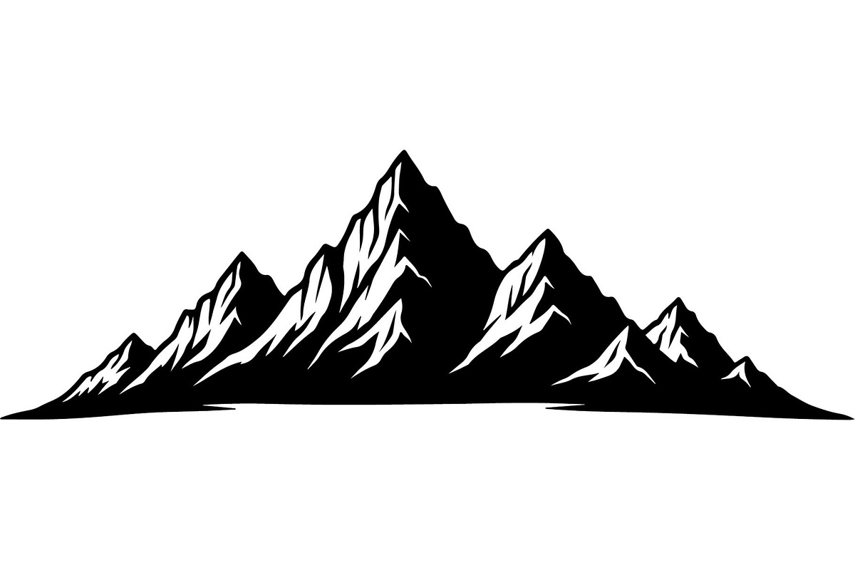 Mountain Range Silhouette, an Object Graphic by Designer_Momina (Photo 10 of 20)