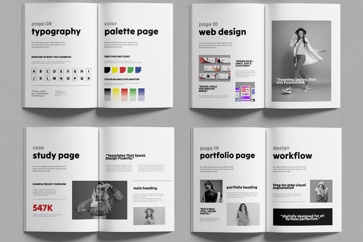 Clean Minimal Digital Portfolio, a Brochure Template by MightyDesign (Photo 3 of 6)