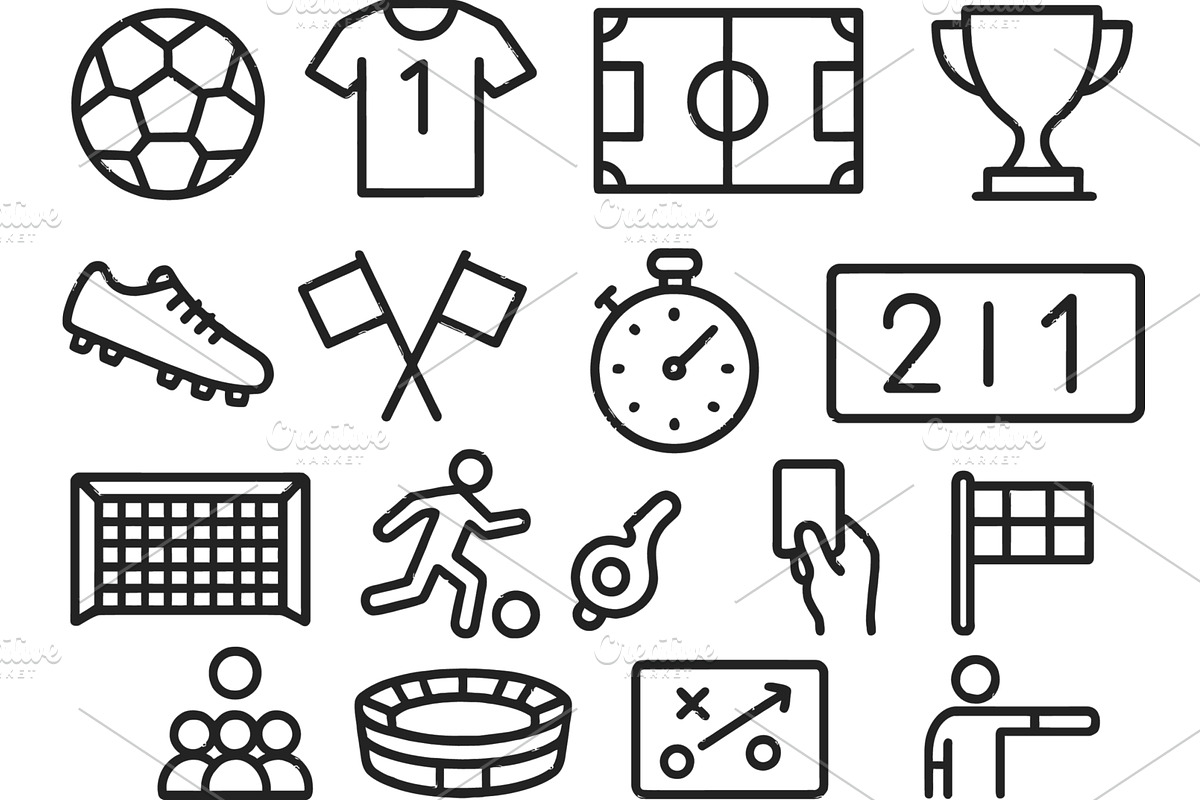 Vector illustration of sports icons, an Illustration by ZinetroN