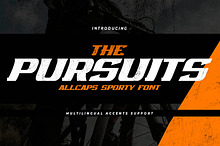 THE PURSUITS - All Caps Sporty Font