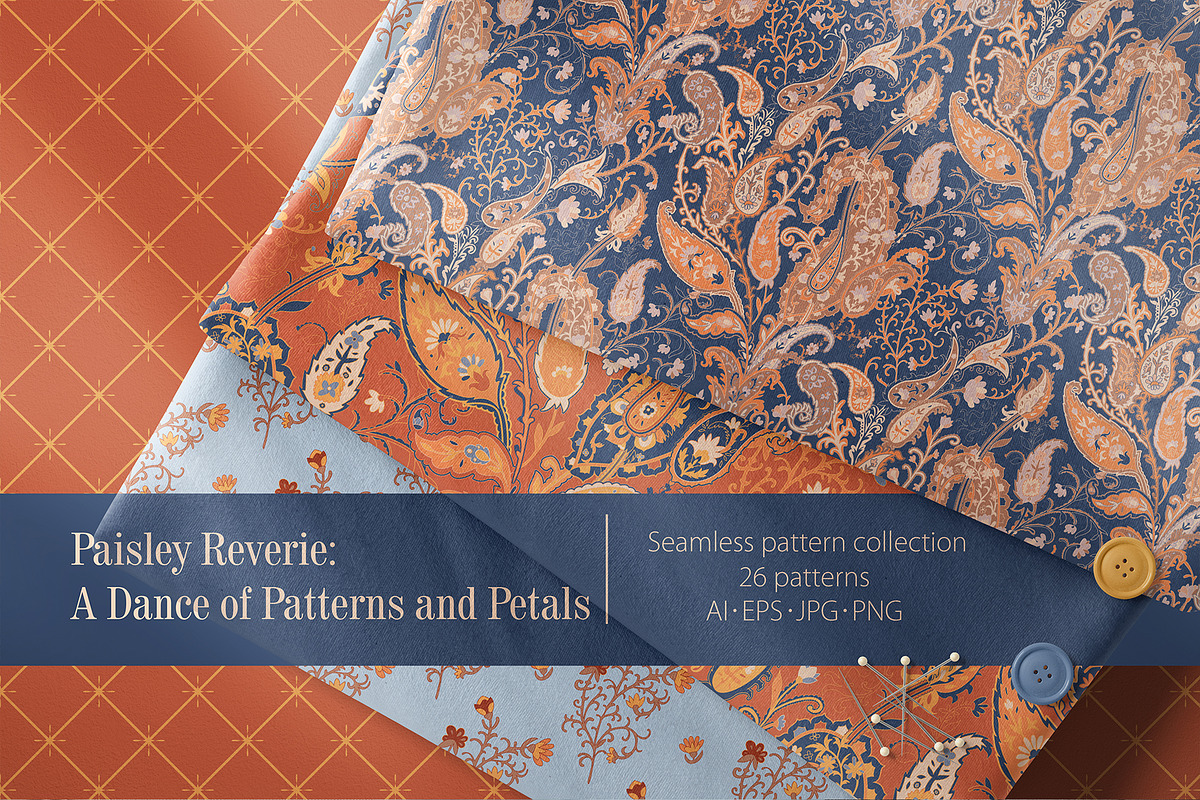 Boho Paisley & Floral Patterns, a Pattern Graphic by Sonulkaster (Photo 1 of 13)