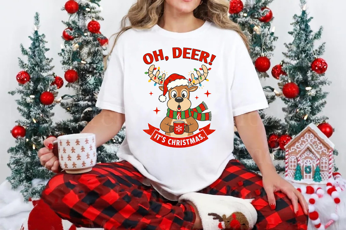 Oh Deer, It’s Christmas PNG, an Illustration by Libby Wishes (Photo 4 of 6)