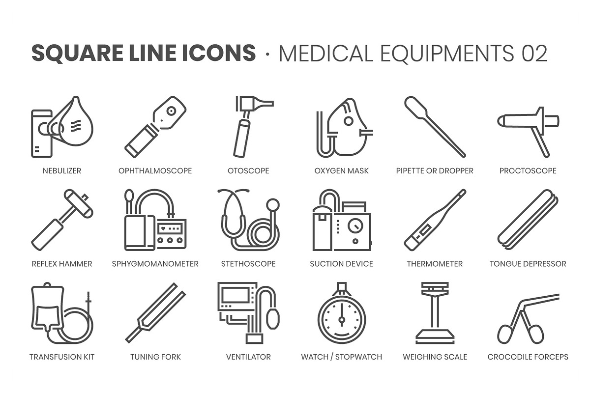 Square line icons, an Outline Icon by Howcolour (Photo 51 of 85)