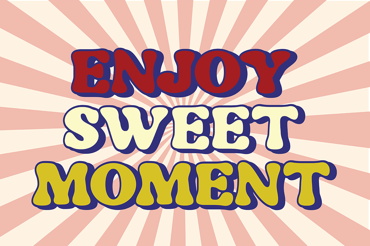 Hippie Bright Display Font, a Handwritten Font by Authentic Studio (Photo 5 of 6)