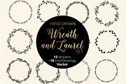 Wreath and Laurel - Hand Painted, an Illustration by RV Zarpelon (Thumbnail 1 of 3)