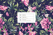 Peony Reverie Prints & Motifs, a Pattern Graphic by Pink Linen (Thumbnail 3 of 10)