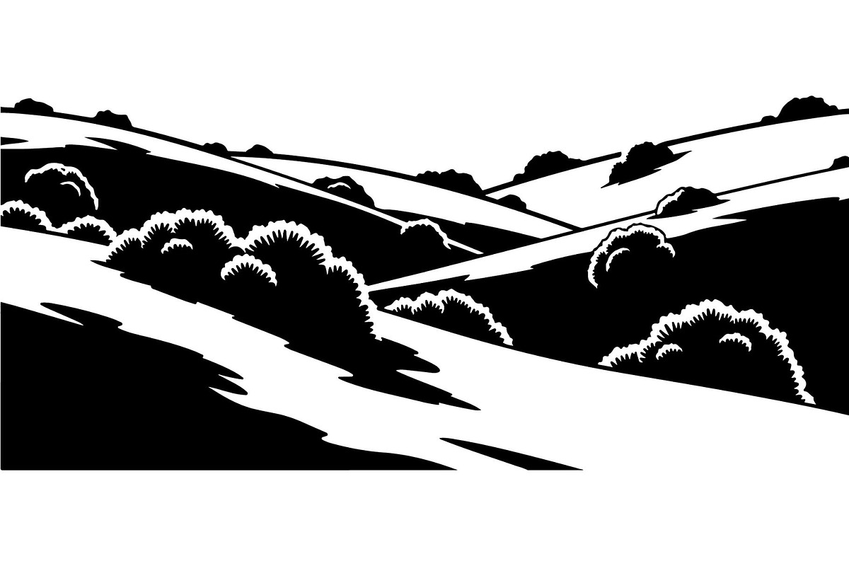 Abstract Landscape Silhouette, an Object Graphic by Designer_Momina (Photo 19 of 20)
