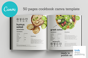 50 Pages Canva Salads Book Template