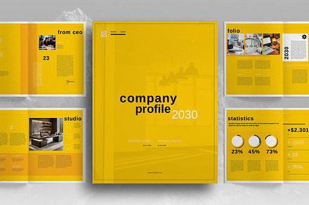Yellow Company Profile Brochure