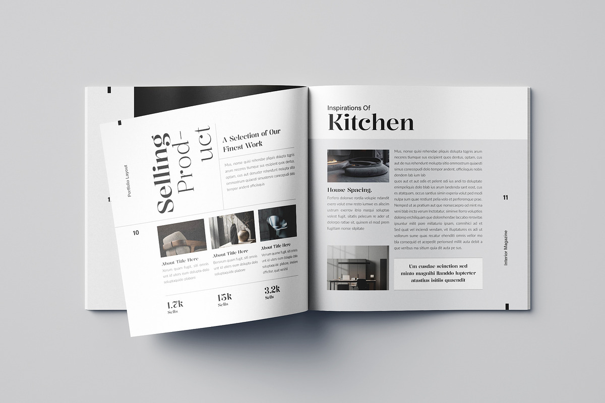 Square Interior Design Magazine, a Magazine Template by Spark_Creative (Photo 7 of 16)