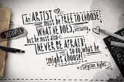 Sketchpen Typeface + Extras, a Script Font by BALABOLKA (Thumbnail 5 of 5)