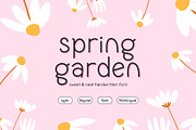 Spring Garden Cute Planner Font, a Handwritten Font by Kaya Fonts (Thumbnail 1 of 18)