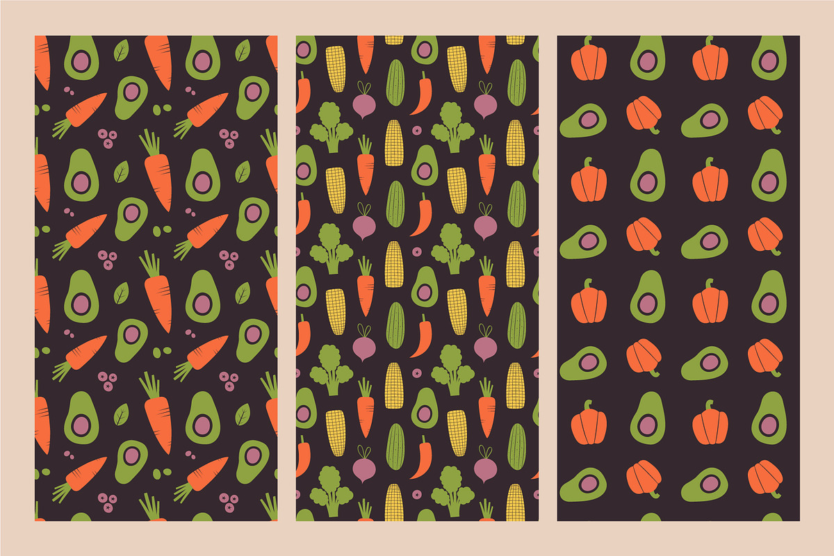 Veganism. Veggies, Fruits & Dishes, a Food Illustration by Renberrry.Store (Photo 12 of 16)