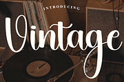 Vintage, a Handwritten Font by FreshTypeINK (Thumbnail 1 of 7)