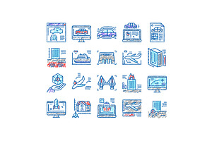 Modeling Engineering set Icons hand, an Object Illustration by pikepicture