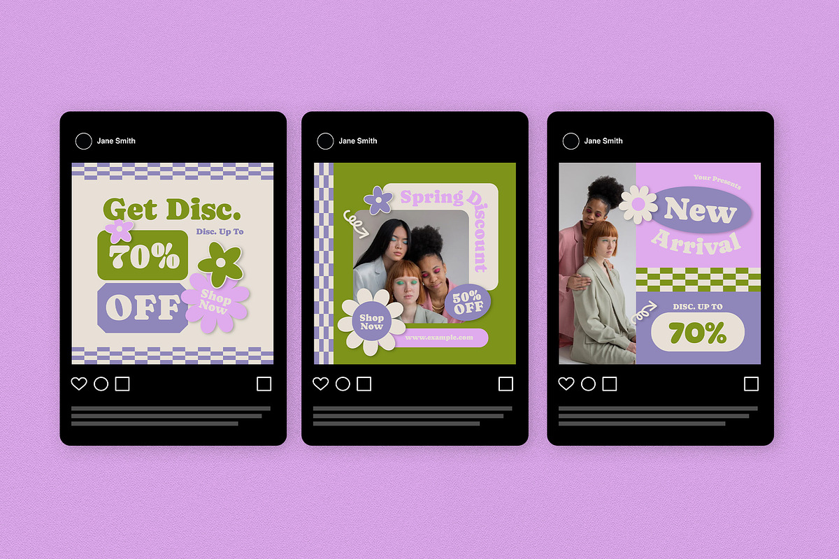 Playful Cute Modern Spring Instagram, a Social Media Template by graphicook (Photo 4 of 6)