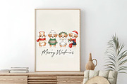 Merry Woofmas Christmas Dogs PNG, an Illustration by SinaCreation (Thumbnail 2 of 6)