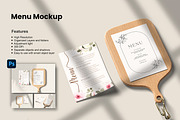 Menu Mockup, a Packaging Mockup by Getdesign (Thumbnail 1 of 7)