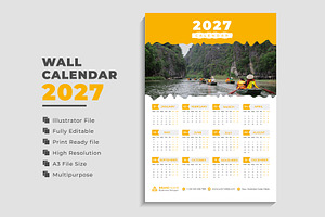 Wall Calendar 2027