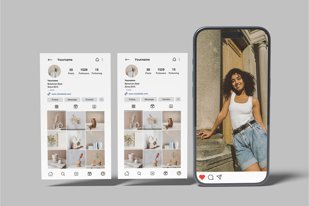 Social Media Post Mockup, an iPhone Mockup by lamorastudio (Photo 2 of 11)