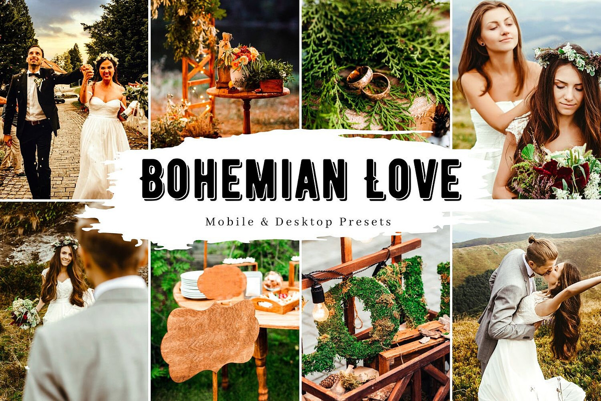 10 Bohemian Love Lightroom Presets, a Preset Add-On by LucaTheme (Photo 1 of 9)