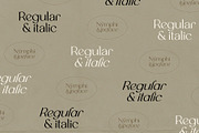 Nymphi | soft detailed sans + italic, a Sans Serif Font by Minna Kaario (Thumbnail 6 of 13)
