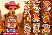 Western Cowgirls Club – Boho Cow SVG, an Object Illustration by LaVika (Thumbnail 1 of 12)