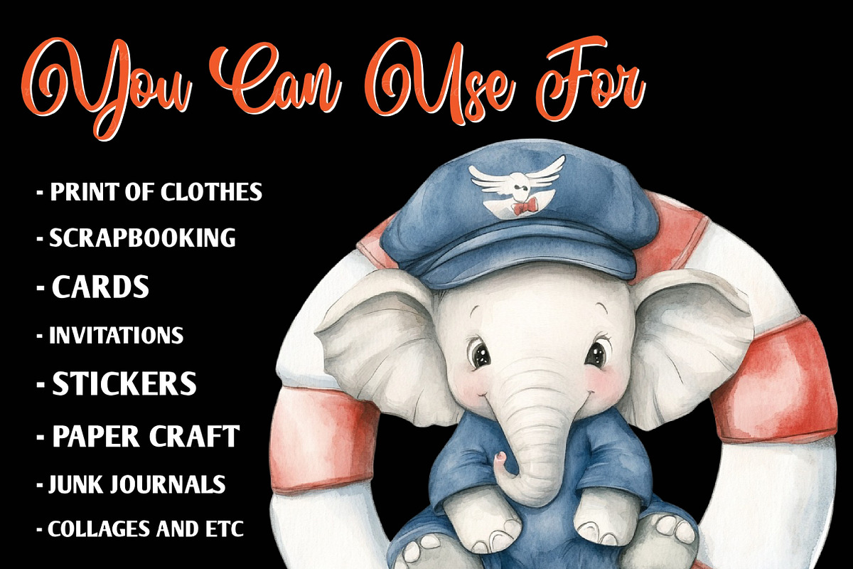 Sailor Clipart, Baby Nautical, an Illustration by CreationArt (Photo 8 of 9)