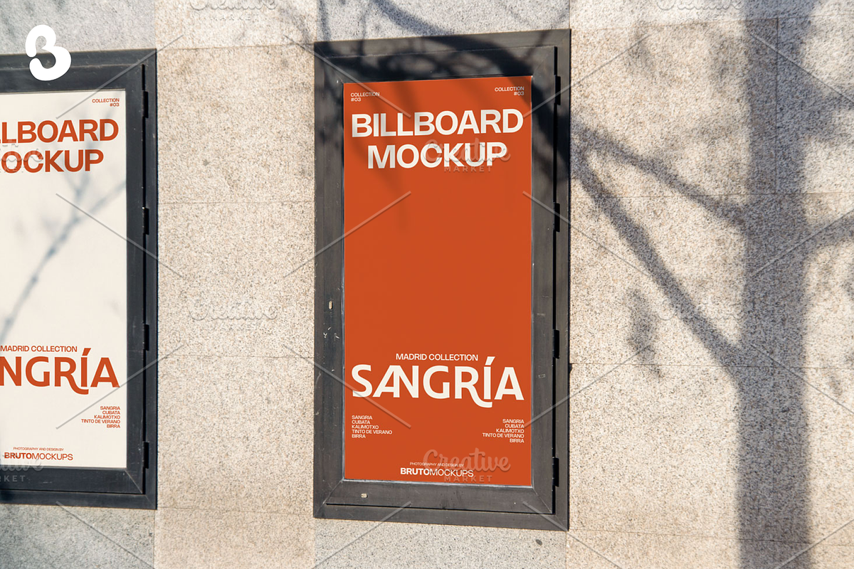 Street Poster Frame Mockup, an Advertising Mockup by Bruto Mockups (Photo 1 of 3)