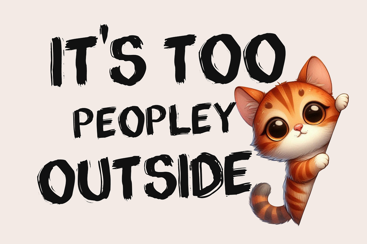 Funny Cat Sarcastic Sassy Bundle Png, an Illustration by Designworld (Photo 11 of 11)