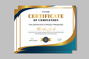 Modern Certificate Template, a Stationery Template by MightyDesign (Thumbnail 1 of 6)