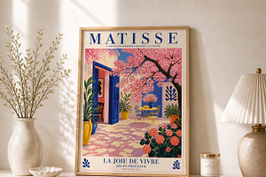 Henri Matisse Garden Wall Art, a Decorative Illustration by elfy creative
