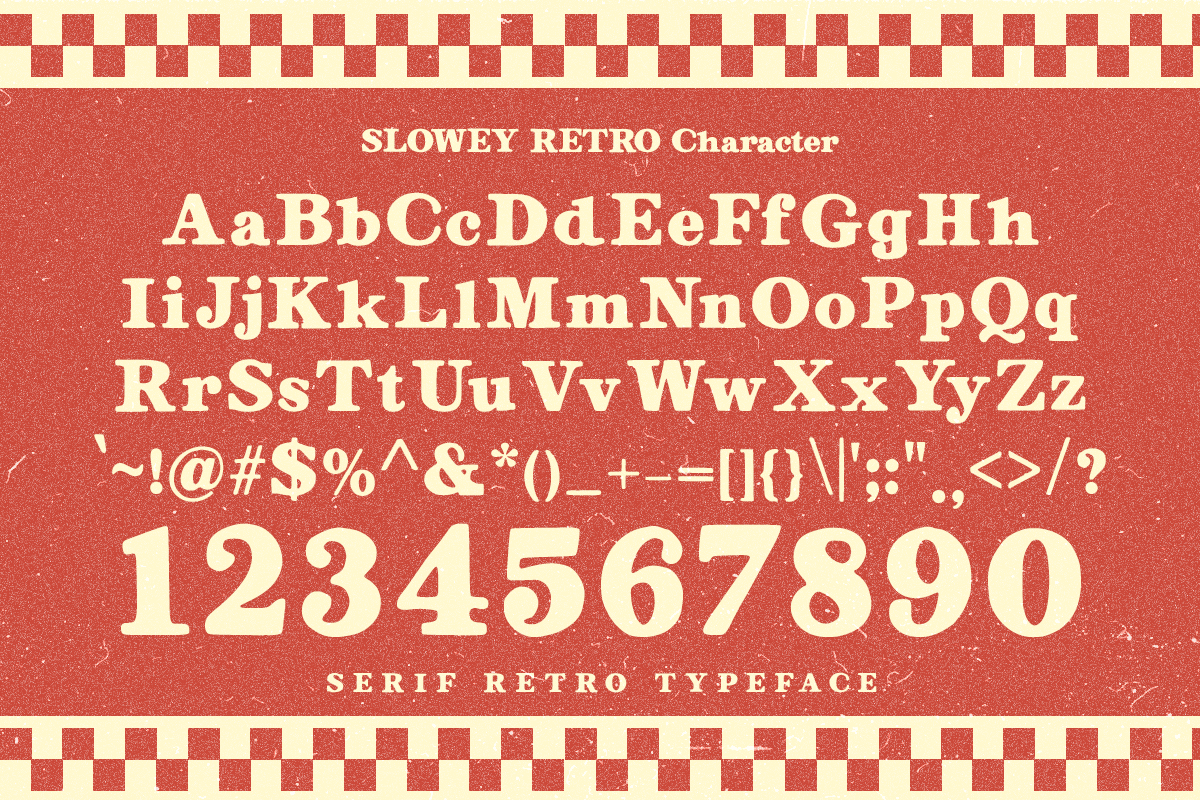 Slowey Retro - Playful Serif Display, a Serif Font by Pandeka Studio (Photo 8 of 9)