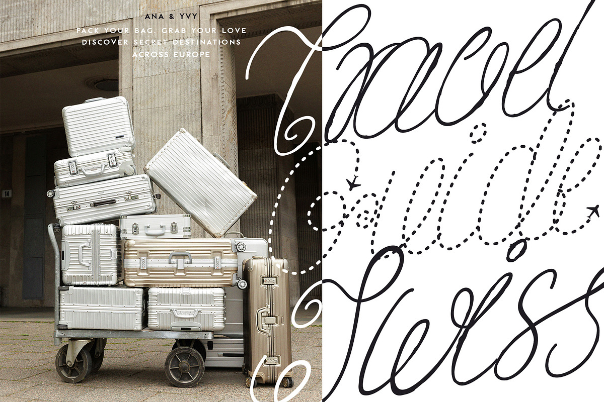 Ruban Soyeux Script & Sans Font Duo, a Handwritten Font by ana & yvy (Photo 12 of 32)