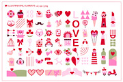 Happy Valentine's Abstract set, an Object Illustration by ArtPavo (Thumbnail 9 of 9)