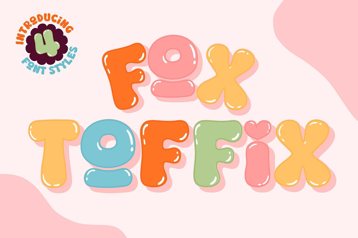 Fox Toffix: 4 Font Styles, a Handwritten Font by Fox7 By Rattana (Photo 1 of 13)