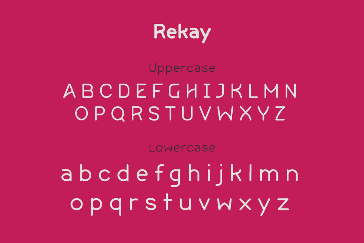 Rekay, a Sans Serif Font by twinstd (Photo 9 of 11)