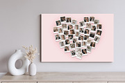 Heart Polaroid Photo Collage Templat, a Social Media Template by DesignerCandies (Thumbnail 3 of 5)