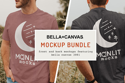 Bella Canvas 3001 Male Model Bundle