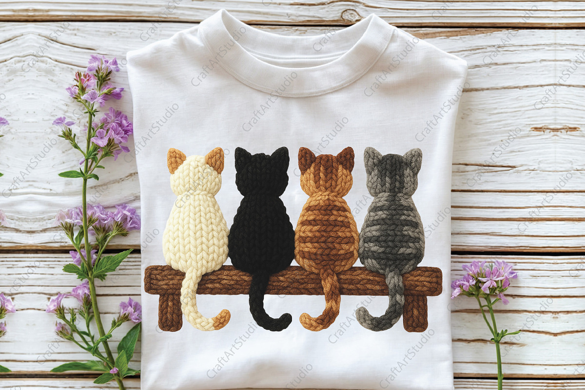 Latch Hook Yarn Crochet Cats Design, an Illustration by CraftArtStudio (Photo 3 of 4)