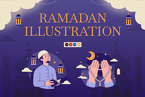 Ramadan Illustration Pack, a Seasonal Illustration by Loin Studio