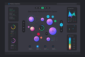 medical infographics and statistics, a Templates & Theme by fet