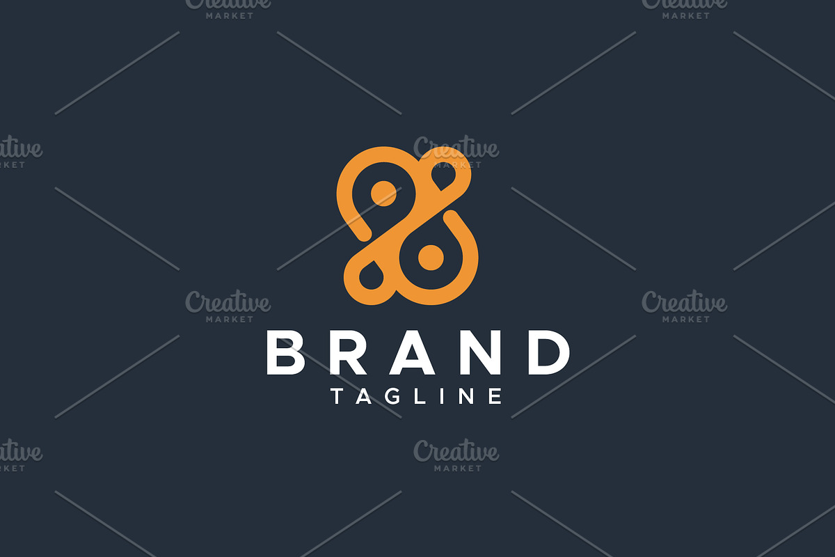 Infinity pin droplet logo design, a Branding & Logo Template by Amadul11 (Photo 2 of 5)