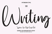 Writing | Script Font, a Script Font by Scratchones (Thumbnail 1 of 8)