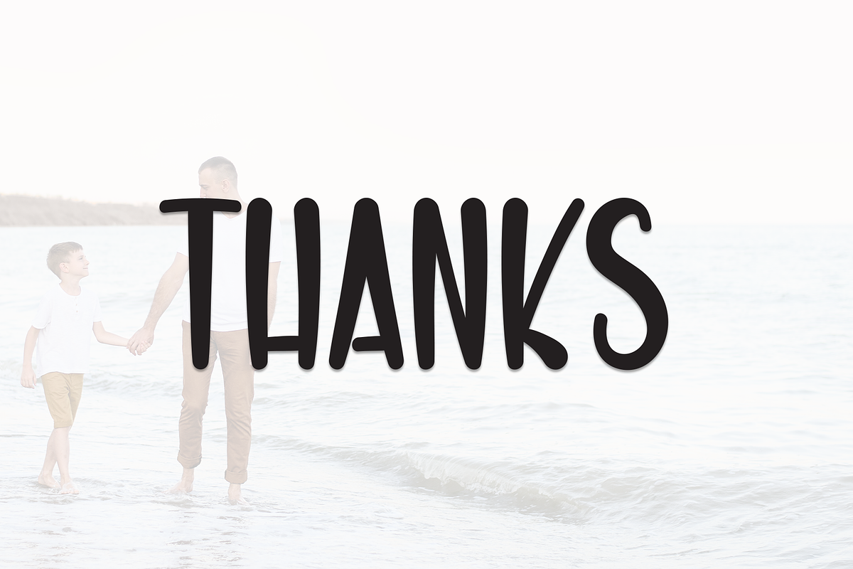 Father Vacation | Script Font, a Script Font by Scratchones (Photo 8 of 8)