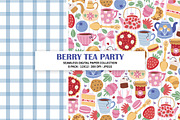 Tea Party Seamless Pattern Bundle, a Pattern Graphic by Alanna Messina Design Co (Thumbnail 2 of 8)