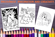 Cute Unicorn Coloring Book for Kids, an Animal Illustration by LA Design (Thumbnail 5 of 8)