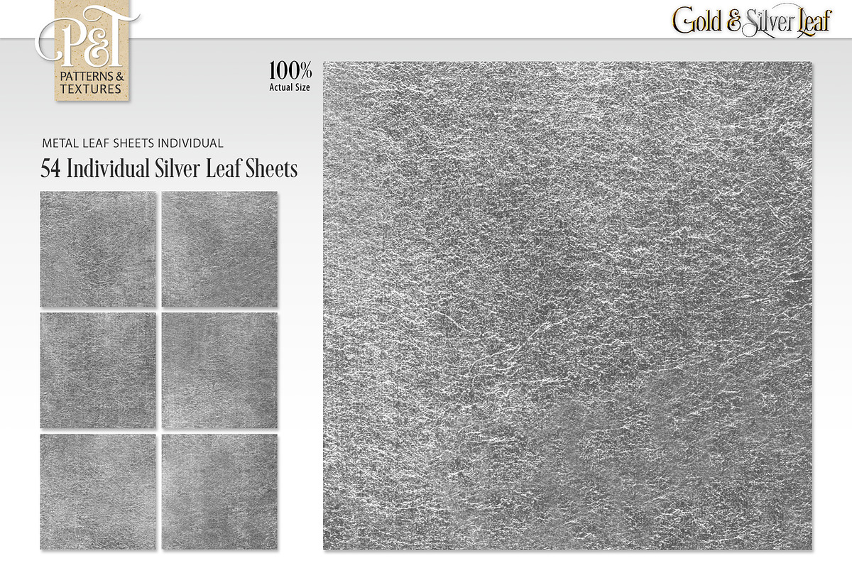 Gold & Silver Leaf, a Texture Graphic by Patterns & Textures (Photo 11 of 16)