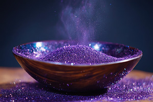 Captivating purple dust swirling in, a Photo by Iftikhar Alam